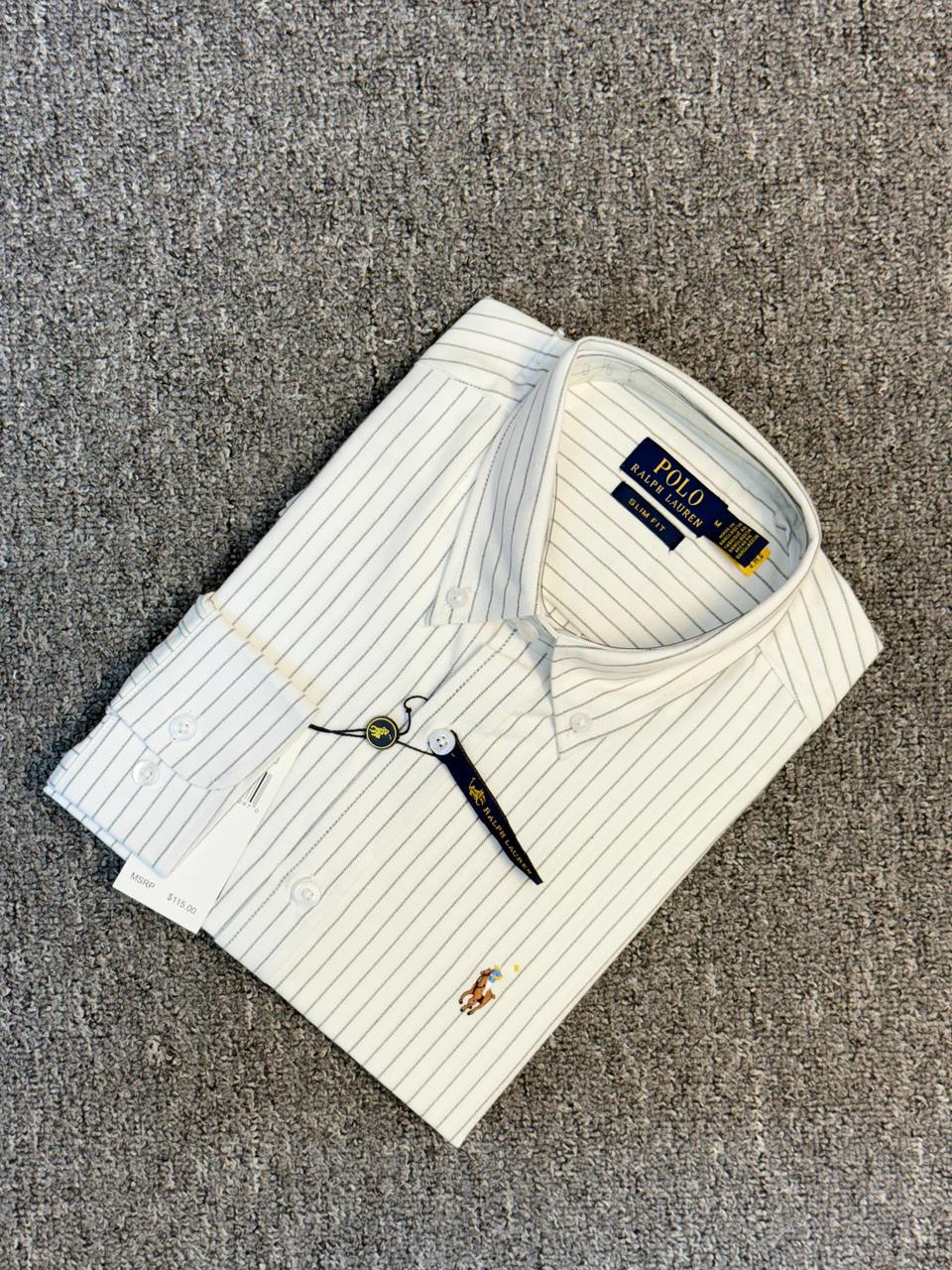 RL Navy Pin Stripe 4 Shirt