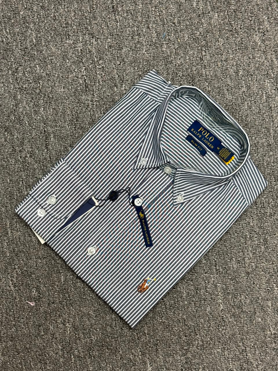 RL Navy Pin Stripe 4 Shirt