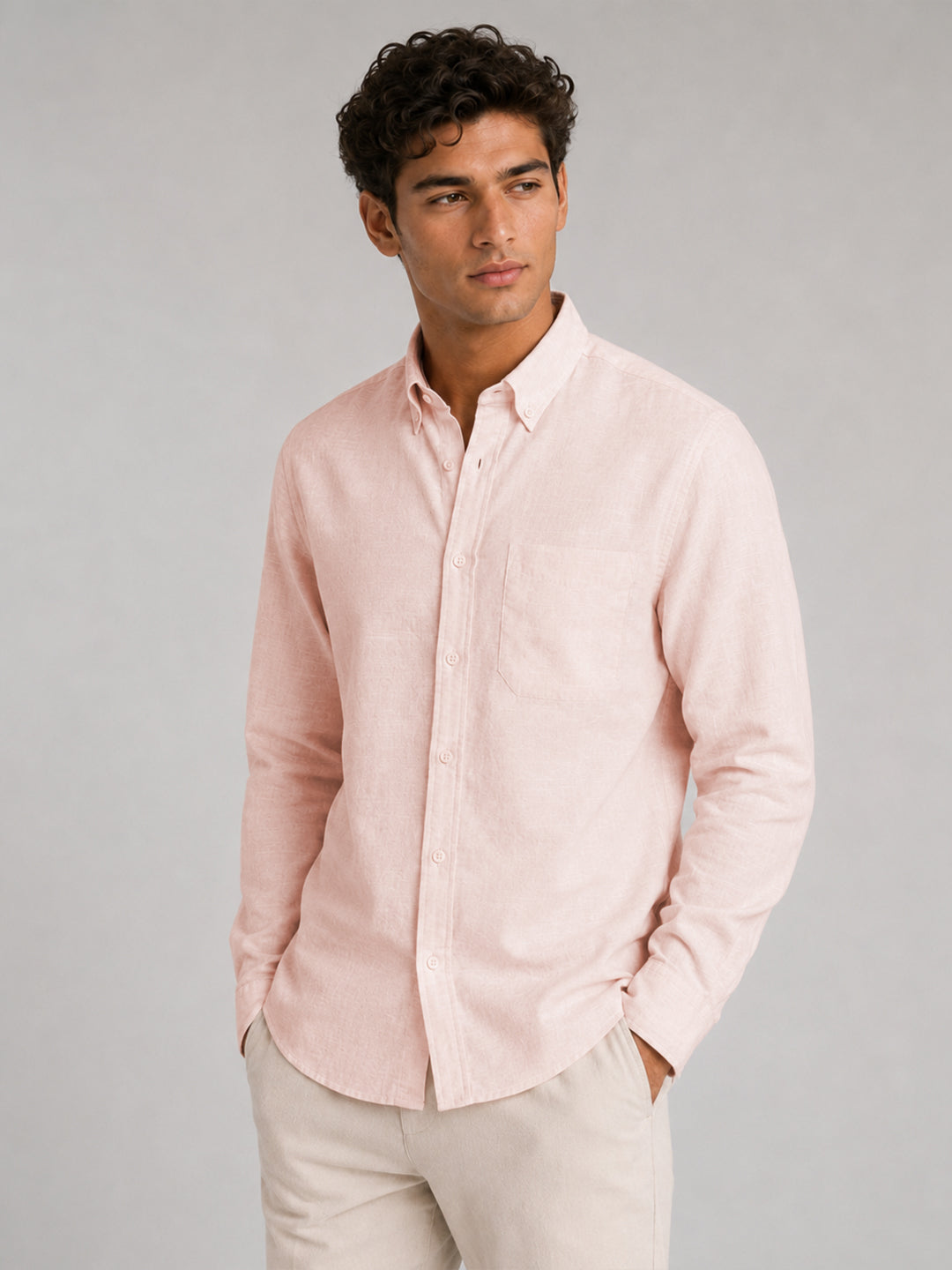 Premium Linen Shirts Combo Pack Set of 4 Lightweight Breathable