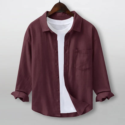 Premium Linen Shirts Combo Pack Set of 4 Lightweight Breathable